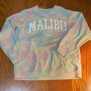 Hollister oversized tie dye crewneck